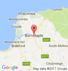 Map of Barnstaple, UK
